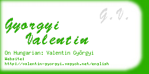 gyorgyi valentin business card