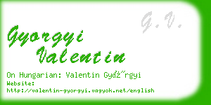 gyorgyi valentin business card